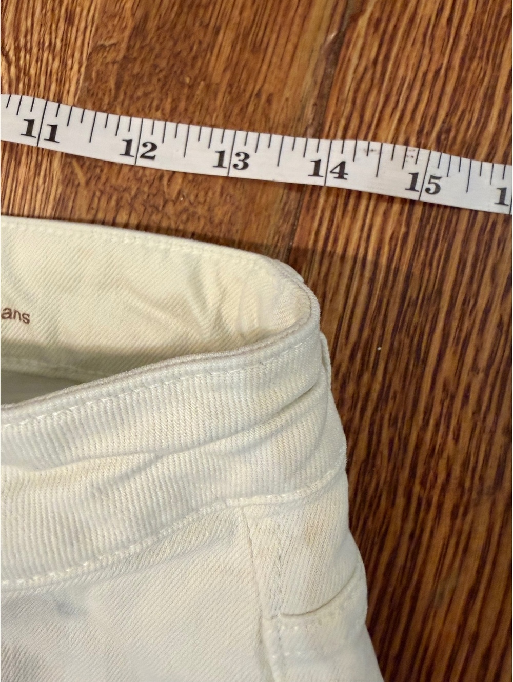 LOLA Jeans Milan High Rise Wide Leg Ivory Flat Pocket Denim Women’s 70s Luxury - Picture 6 of 9